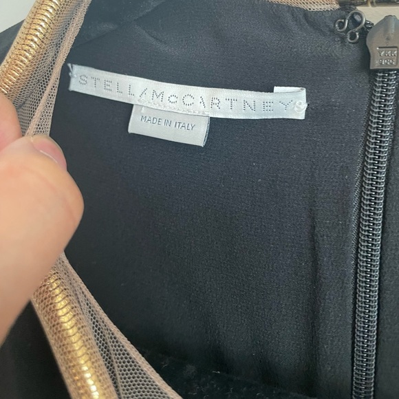 Stella McCartney Isabela Chain-Trim Mini Dress Black Womens - Picture 3 of 11